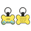 Silicone Personalized Dog ID Tags - Engraved Two Sides