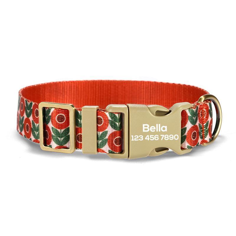 Sunflower Personalized Dog Collar with Leas & Bow tie Set - iTalkPet