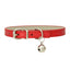 Adjustable PU Leather Cat Collar with Bell - iTalkPet