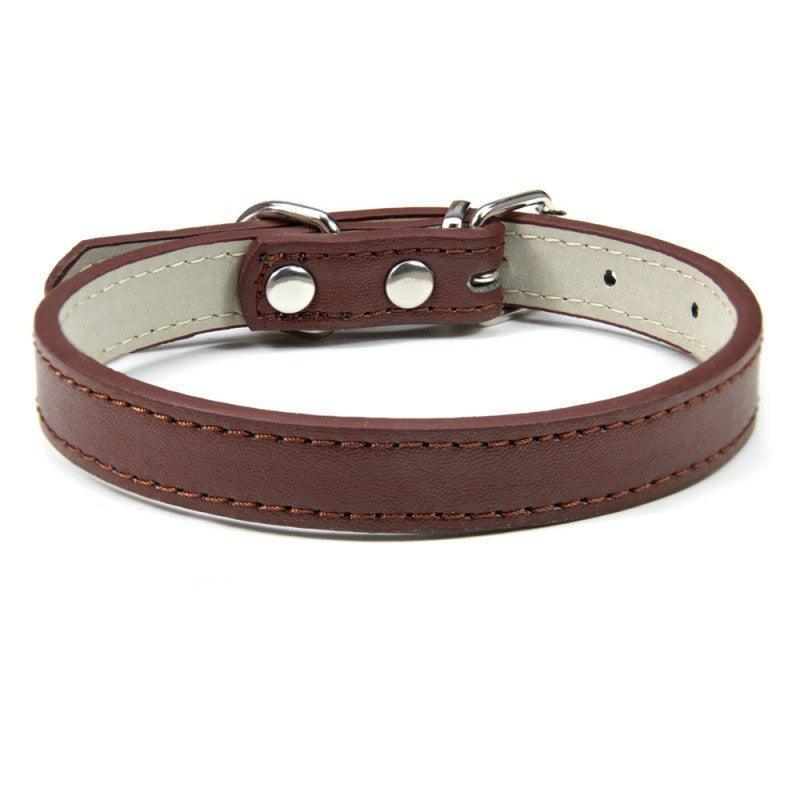 Adjustable PU Leather Dog Collar - iTalkPet