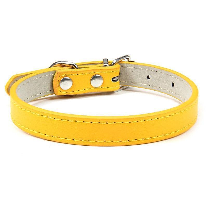 Adjustable PU Leather Dog Collar - iTalkPet