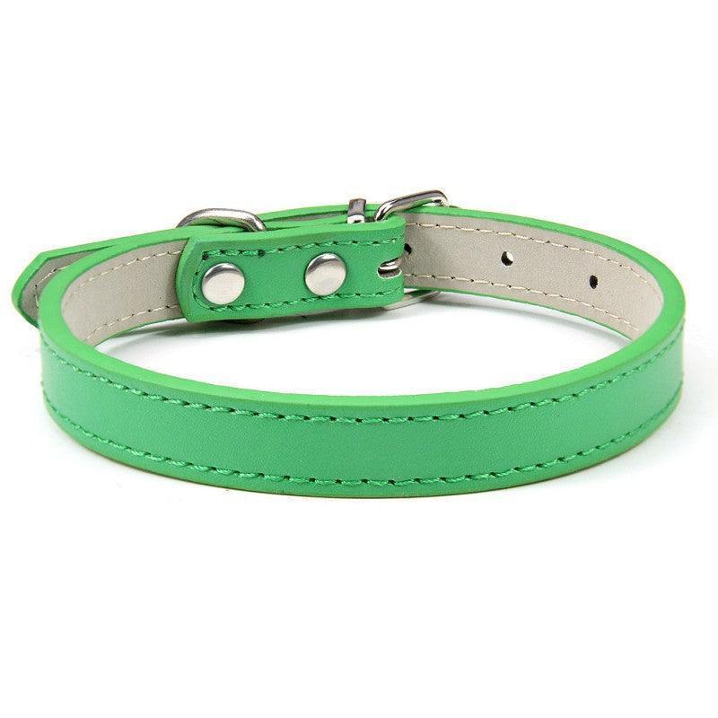 Adjustable PU Leather Dog Collar - iTalkPet