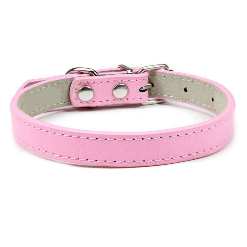 Adjustable PU Leather Dog Collar - iTalkPet