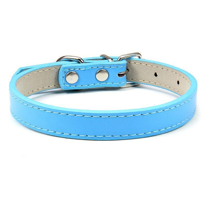 Adjustable PU Leather Dog Collar - iTalkPet