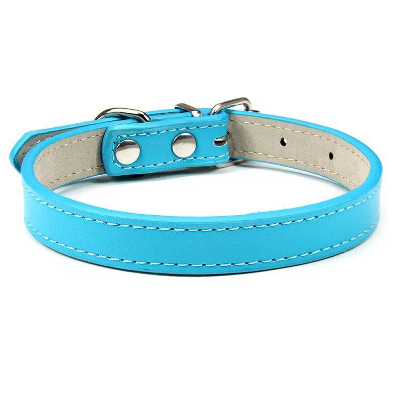 Adjustable PU Leather Dog Collar - iTalkPet