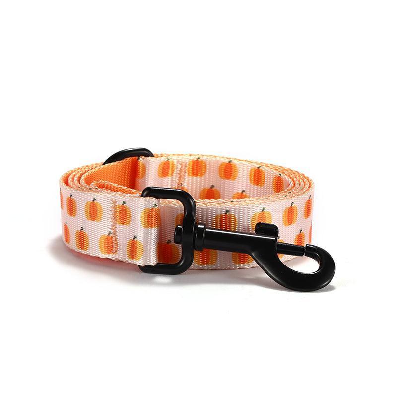 Candy Pumpkin Personalized Dog Collar with Leas & Bow tie Set - iTalkPet