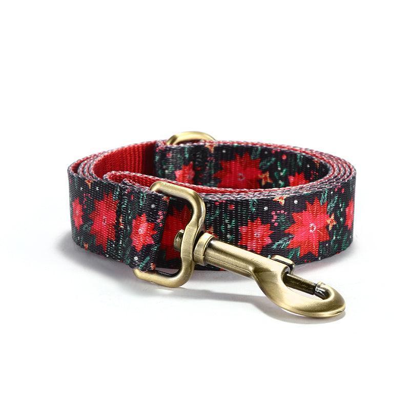 Christmas Personalized Dog Collar with Leas & Bow tie Set - iTalkPet