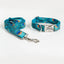 Color Print Personalized Dog Collar with Leash Set - iTalkPet