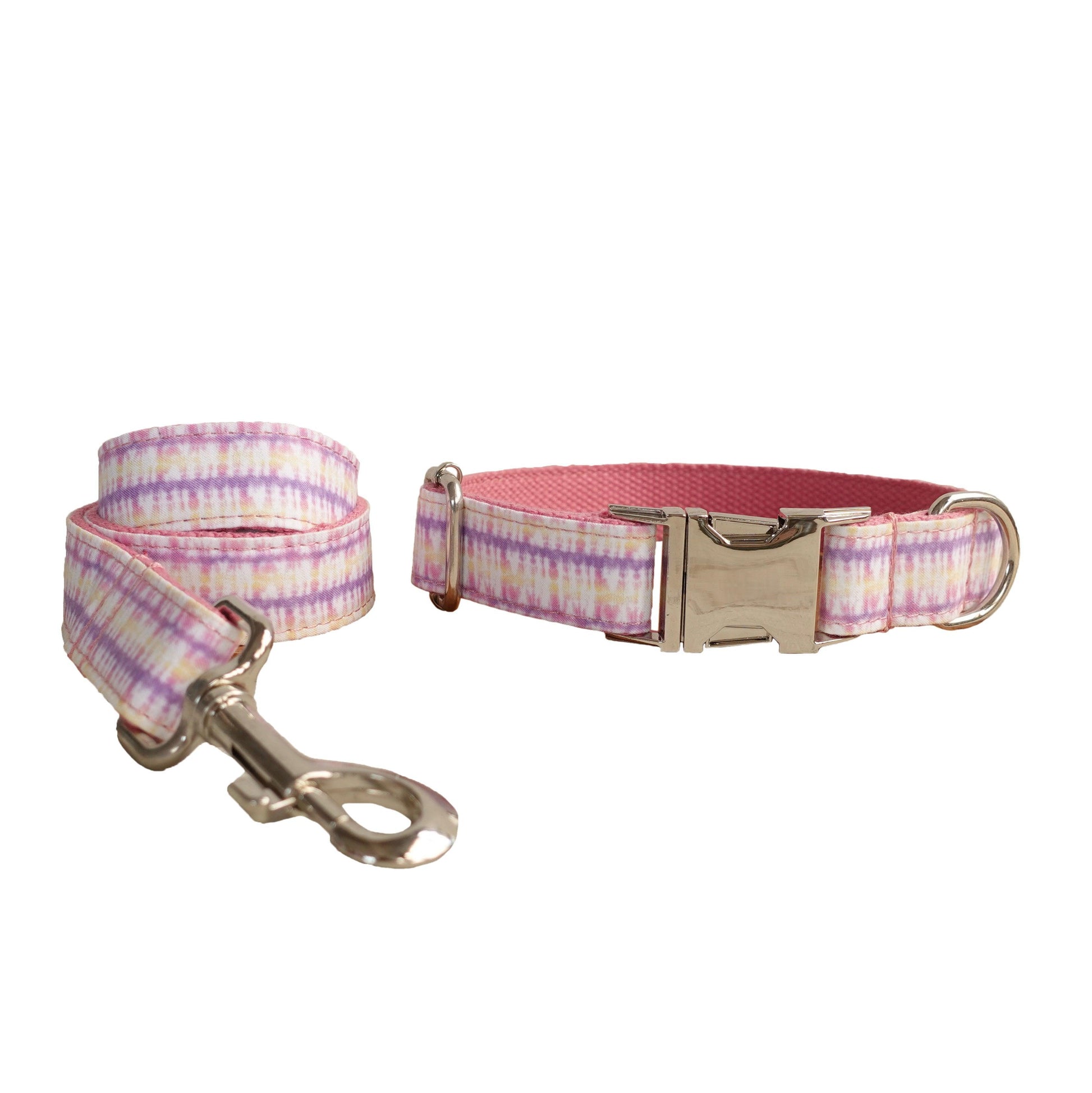 Colorful Print Soft Personalized Dog Collar Set - iTalkPet