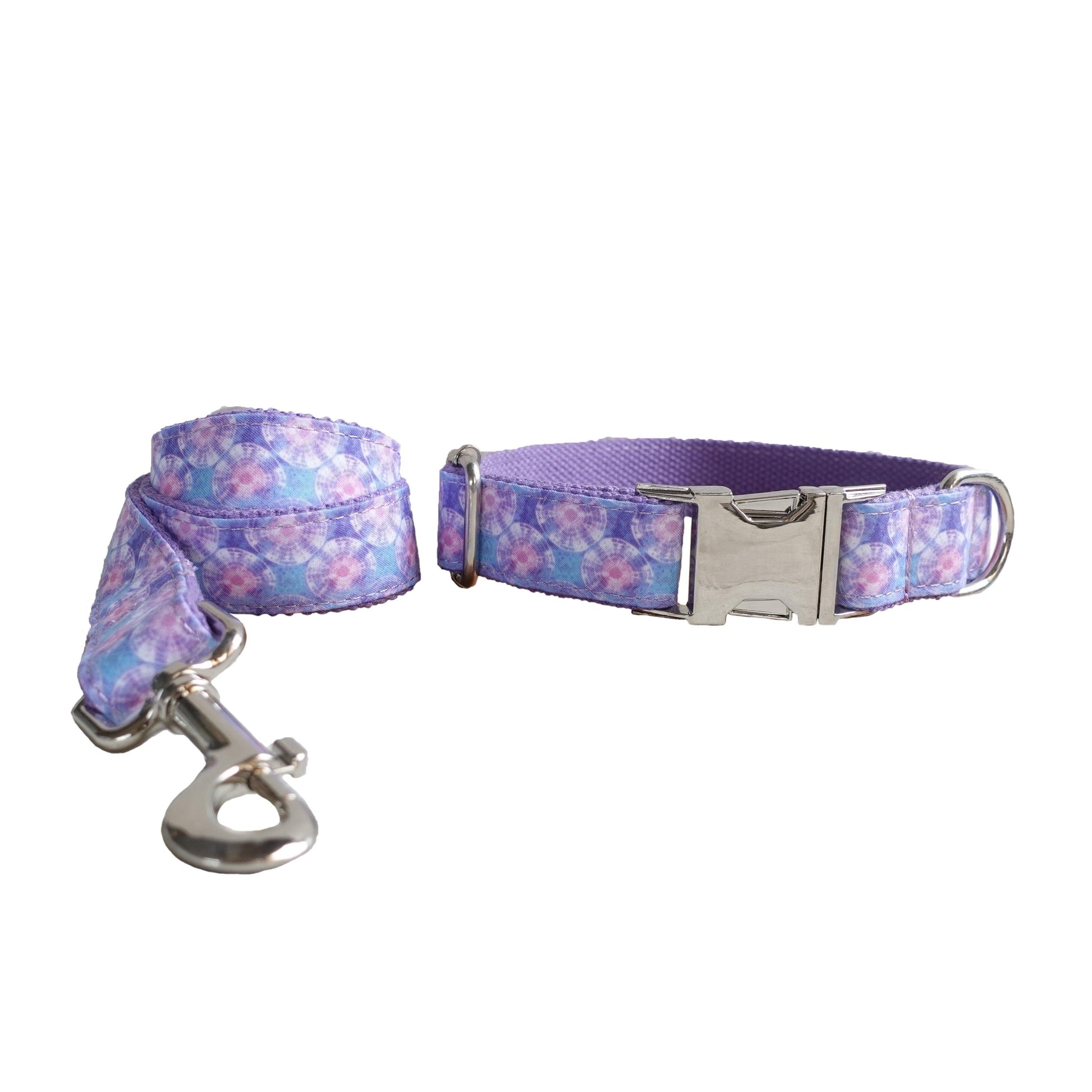 Colorful Print Soft Personalized Dog Collar Set - iTalkPet