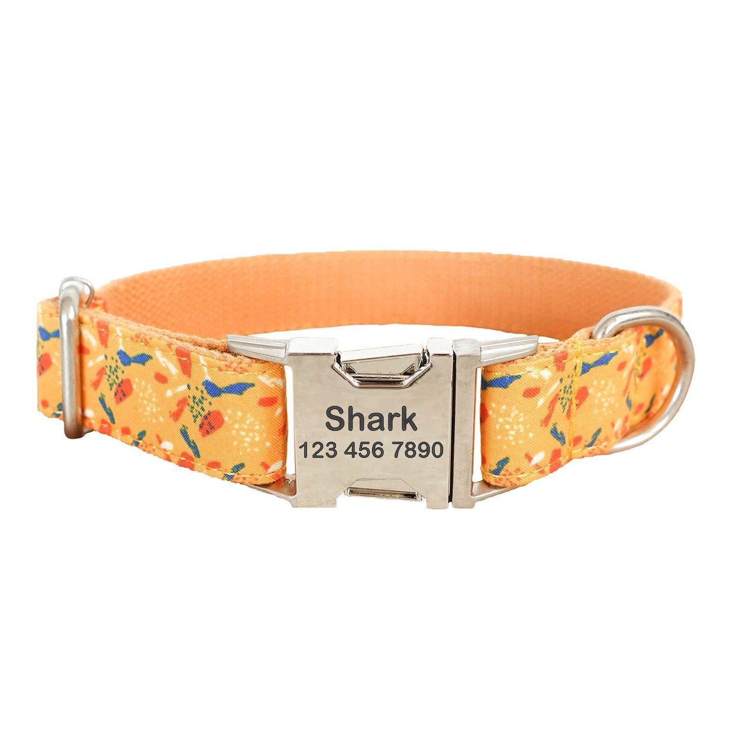 Colorful Print Soft Personalized Dog Collar Set - iTalkPet