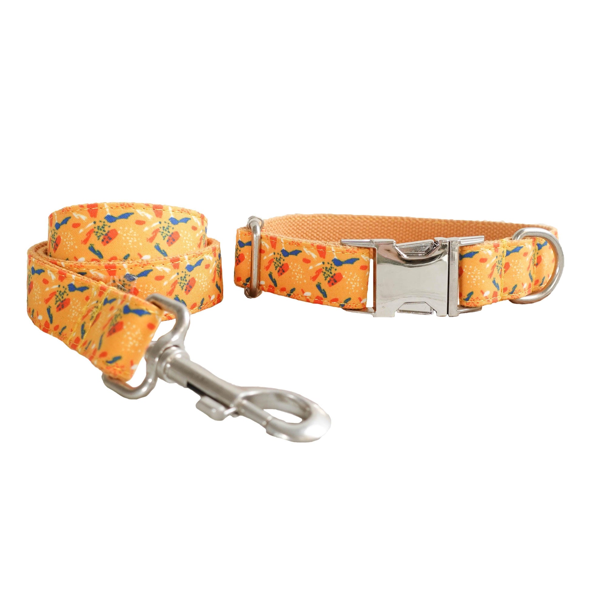 Colorful Print Soft Personalized Dog Collar Set - iTalkPet