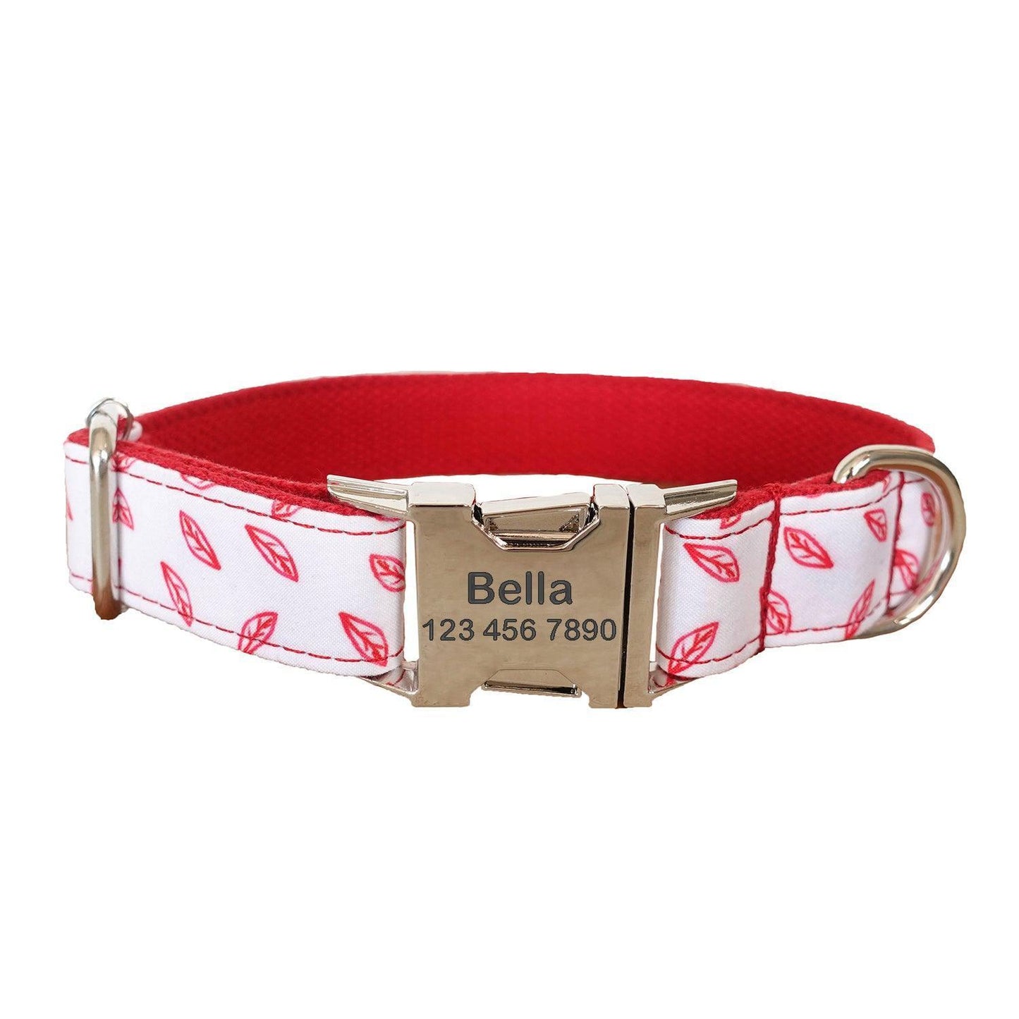 Colorful Print Soft Personalized Dog Collar Set - iTalkPet