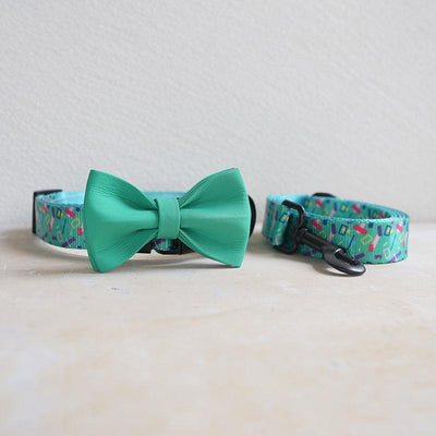 Confetti Personalized Dog Collar with Leas & Bow tie Set - iTalkPet