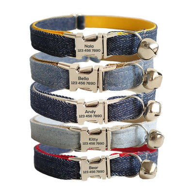 Cowboy Style Adjustable Personalized Cat Collar - iTalkPet