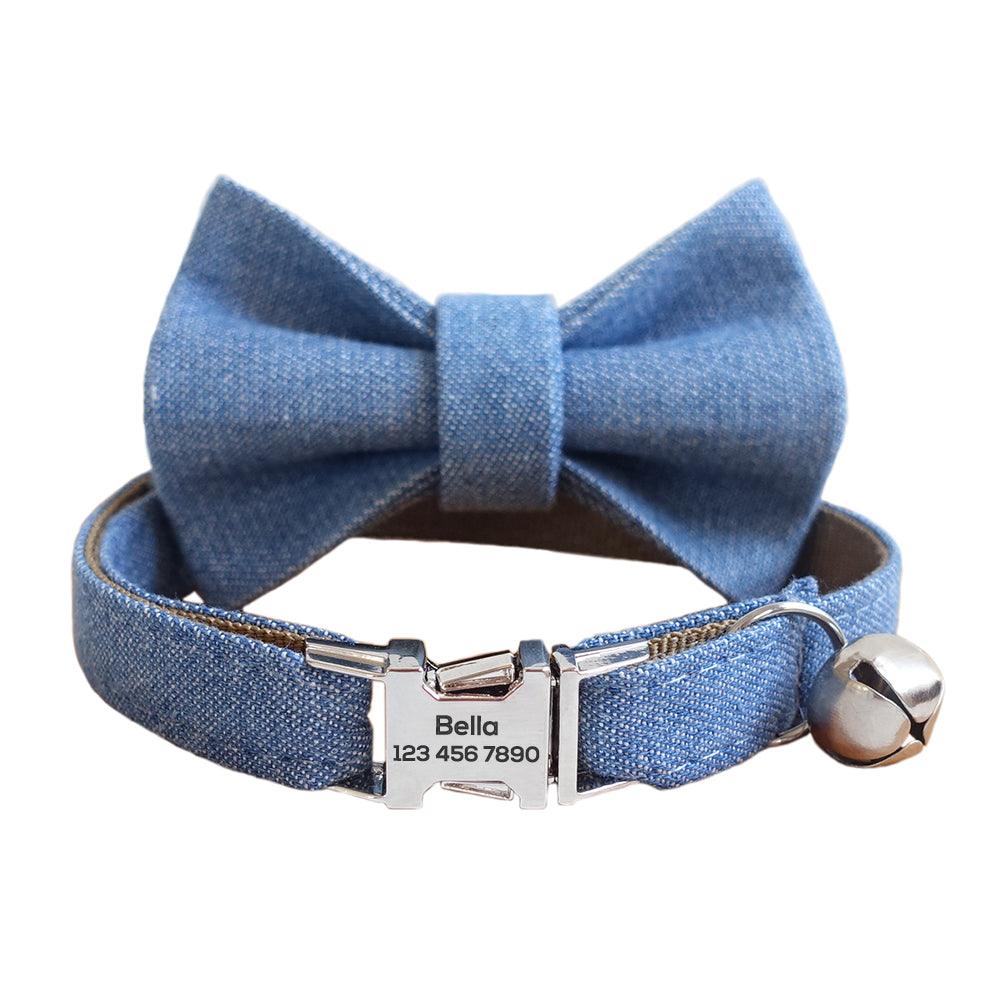 Cowboy Style Adjustable Personalized Cat Collar - iTalkPet
