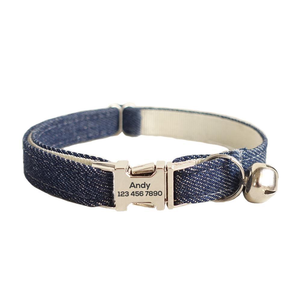 Cowboy Style Adjustable Personalized Cat Collar - iTalkPet