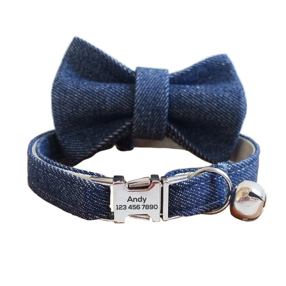 Cowboy Style Adjustable Personalized Cat Collar - iTalkPet