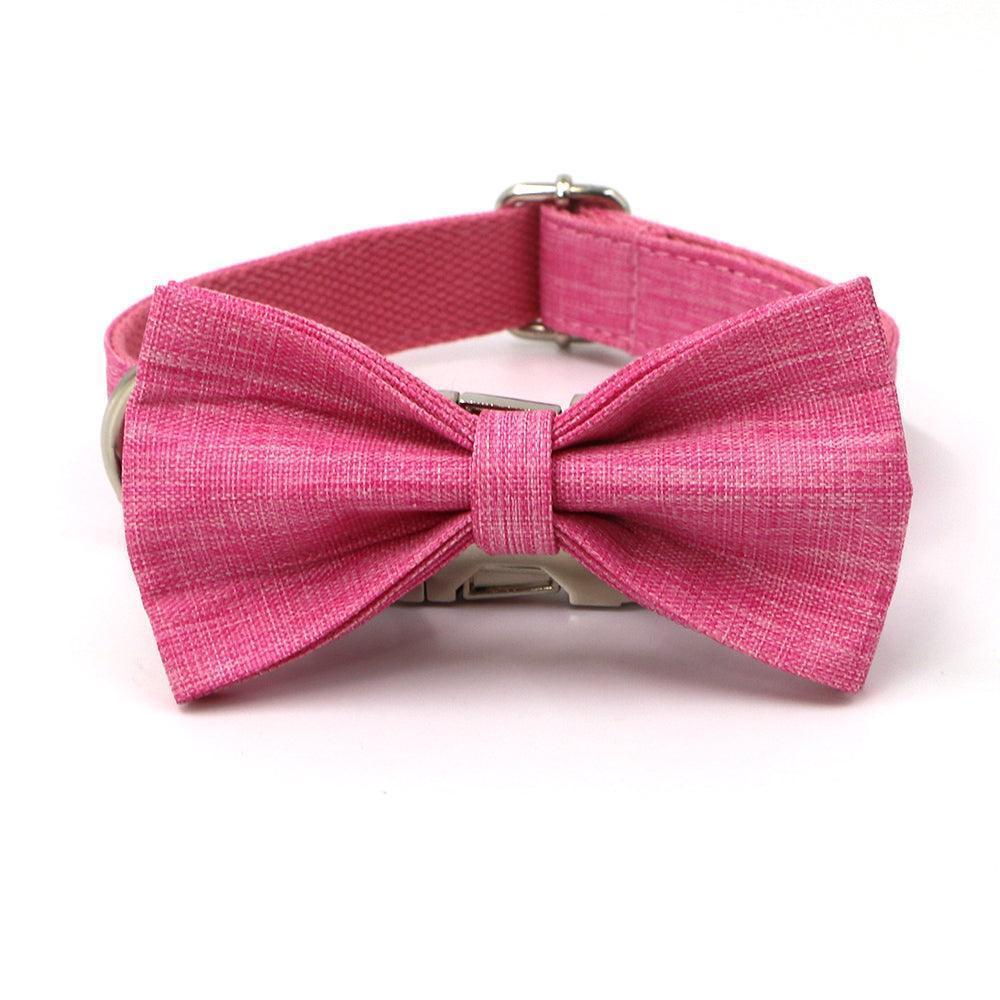 Custom Dog Collar with Bow Tie & Leash Set - iTalkPet