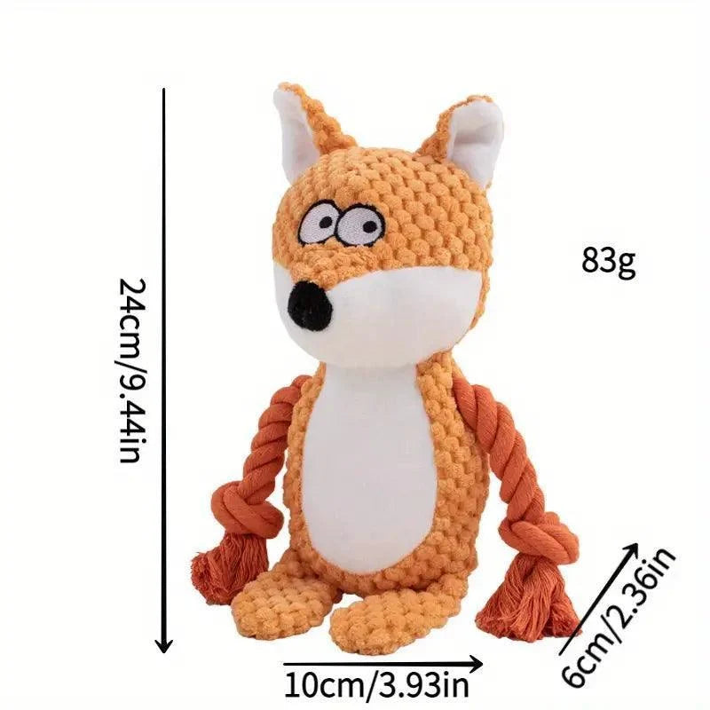 Cute Animals Grinding Teeth Squeaky Dog Toy