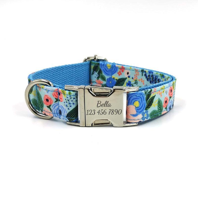 Cute Colorful Personalized Dog Collars with Leash Set - iTalkPet