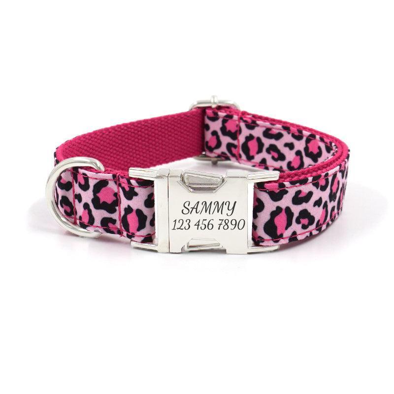 Cute Colorful Personalized Dog Collars with Leash Set - iTalkPet