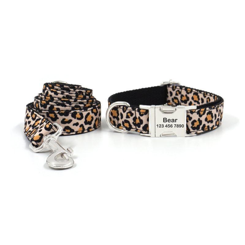 Cute Colorful Personalized Dog Collars with Leash Set - iTalkPet