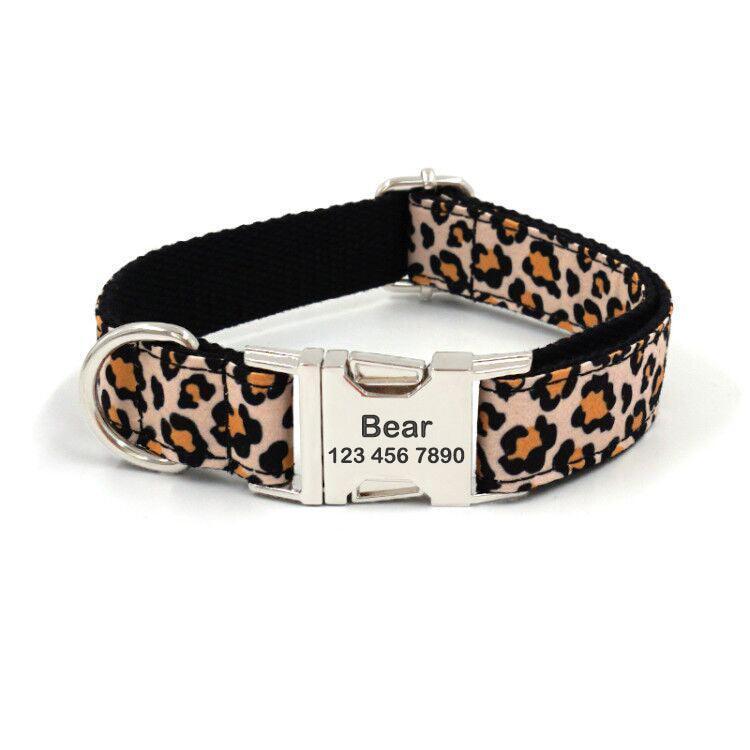 Cute Colorful Personalized Dog Collars with Leash Set - iTalkPet