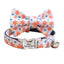 Cute Flower Adjustable Custom Cat Collar With Removable Bell & Bowtie - iTalkPet