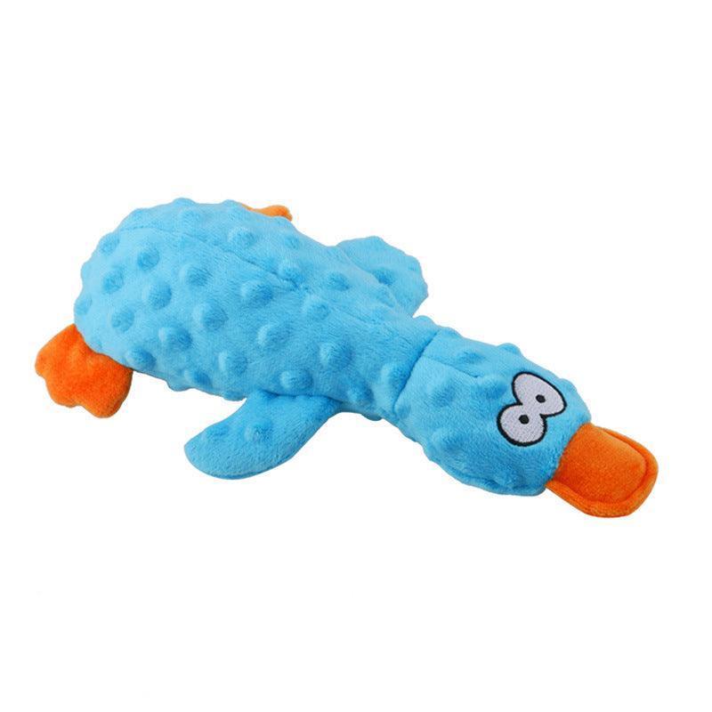 Durable Interactive Duck Crinkle Plush Squeaky Dog Toys - iTalkPet