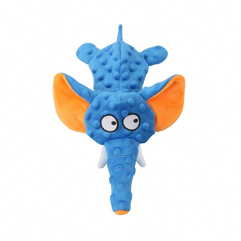 Elephant Shaped Funny Plush Dog Squeaky Toy - iTalkPet