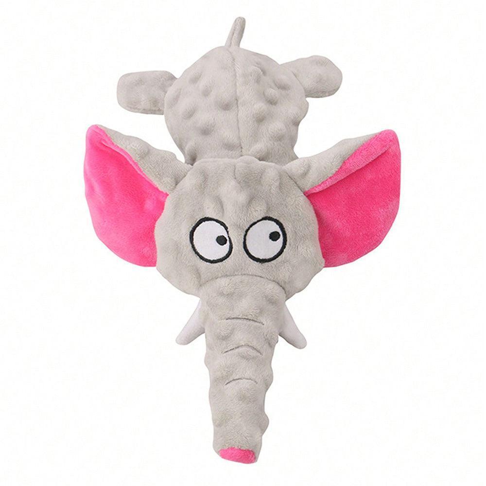 Elephant Shaped Funny Plush Dog Squeaky Toy - iTalkPet