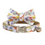 Flower Adjustable Personalized Cat Collar With Removable Bell & Bowtie - iTalkPet