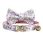 Flower Adjustable Personalized Cat Collar With Removable Bell & Bowtie - iTalkPet