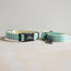 Green Plaid Personalized Dog Collar with Leas & Bow tie Set - iTalkPet
