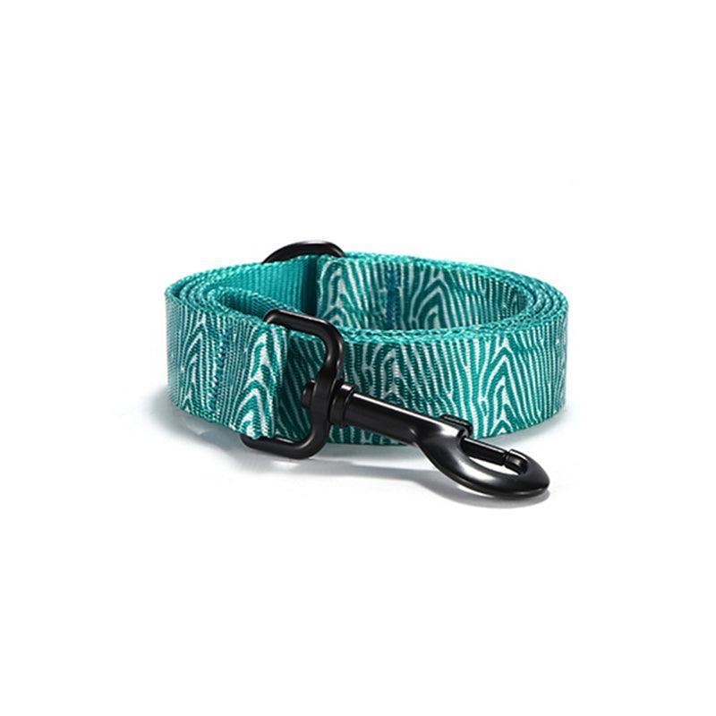 Green Zebra Personalized Dog Collar with Leas & Bow tie Set - iTalkPet