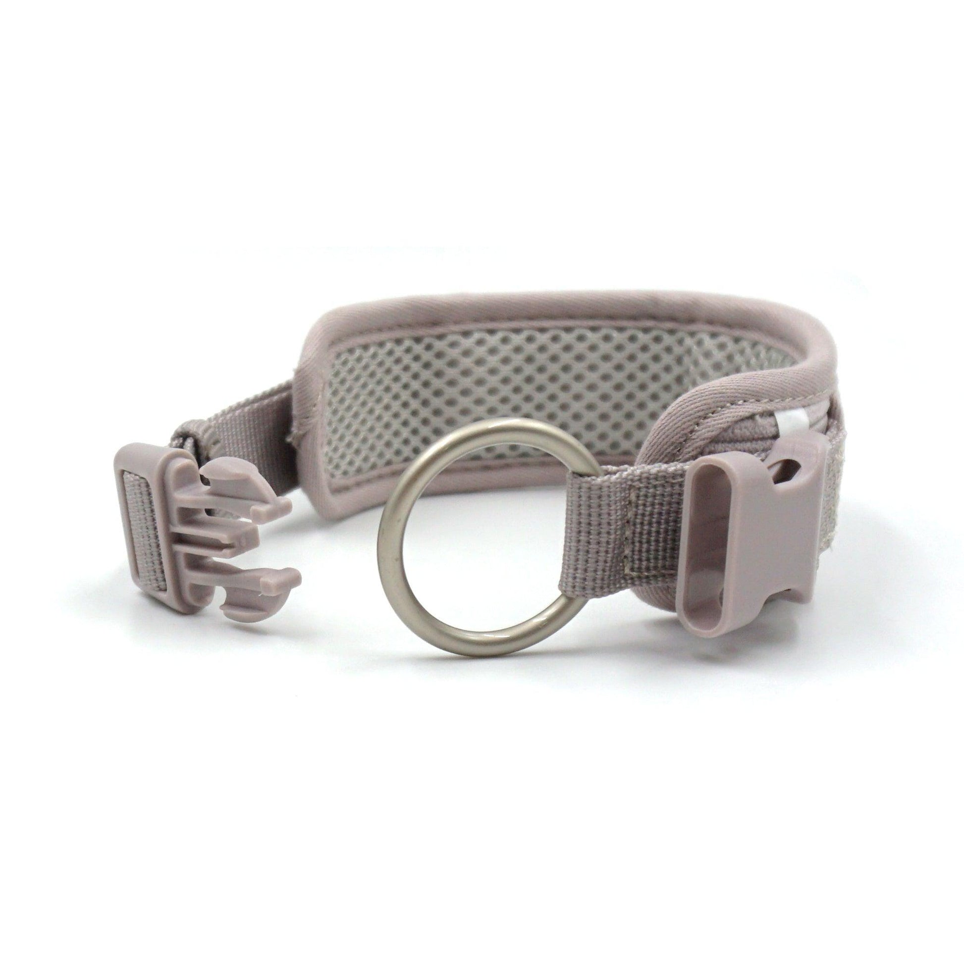 Grey Striped Solid Personalized Dog Collar - iTalkPet