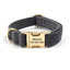 Grey Velvet Personalized Dog Collar Leash Harness Bowtie Poop Bag Set - iTalkPet