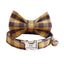 Grid Adjustable Personalized Cat Collar With Removable Bell & Bowtie - iTalkPet