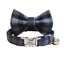 Grid Adjustable Personalized Cat Collar With Removable Bell & Bowtie - iTalkPet