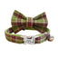 Grid Adjustable Personalized Cat Collar With Removable Bell & Bowtie - iTalkPet