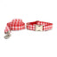 Grid Custom Dog Collar with Bow Tie & Leash Set - iTalkPet