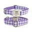 Grid Custom Dog Collar with Bow Tie & Leash Set - iTalkPet