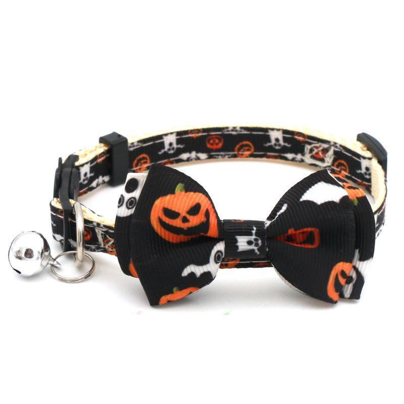 Halloween Adjustable Cat Collar With Bowtie Set - iTalkPet