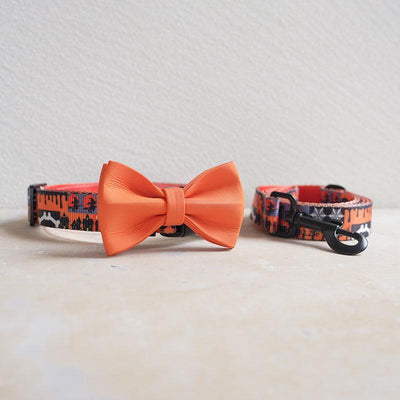 Happy Halloween Personalized Dog Collar with Leas & Bow tie Set - iTalkPet