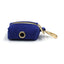 Navy Stripe Velvet Personalized Dog Collar Leash Harness Bowtie Poop Bag Set - iTalkPet