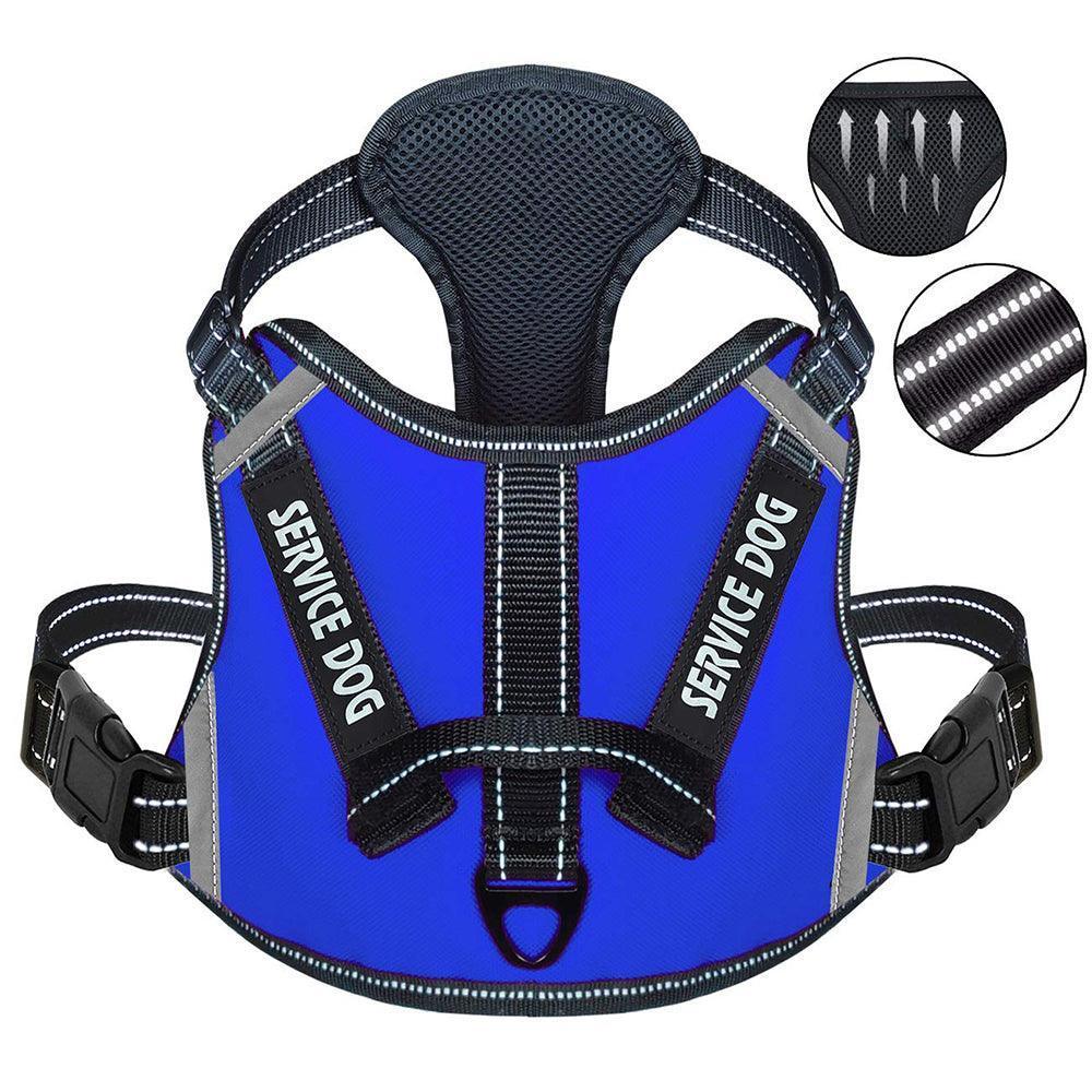 No-Pull Reflective Harness with Handle - Personalized Adjustable Comfort Dog Vest Harness - iTalkPet