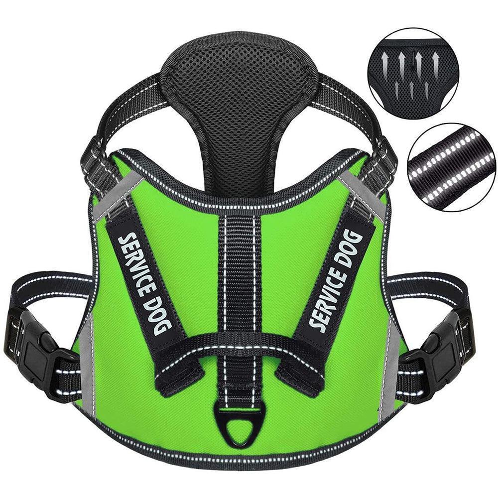 No-Pull Reflective Harness with Handle - Personalized Adjustable Comfort Dog Vest Harness - iTalkPet