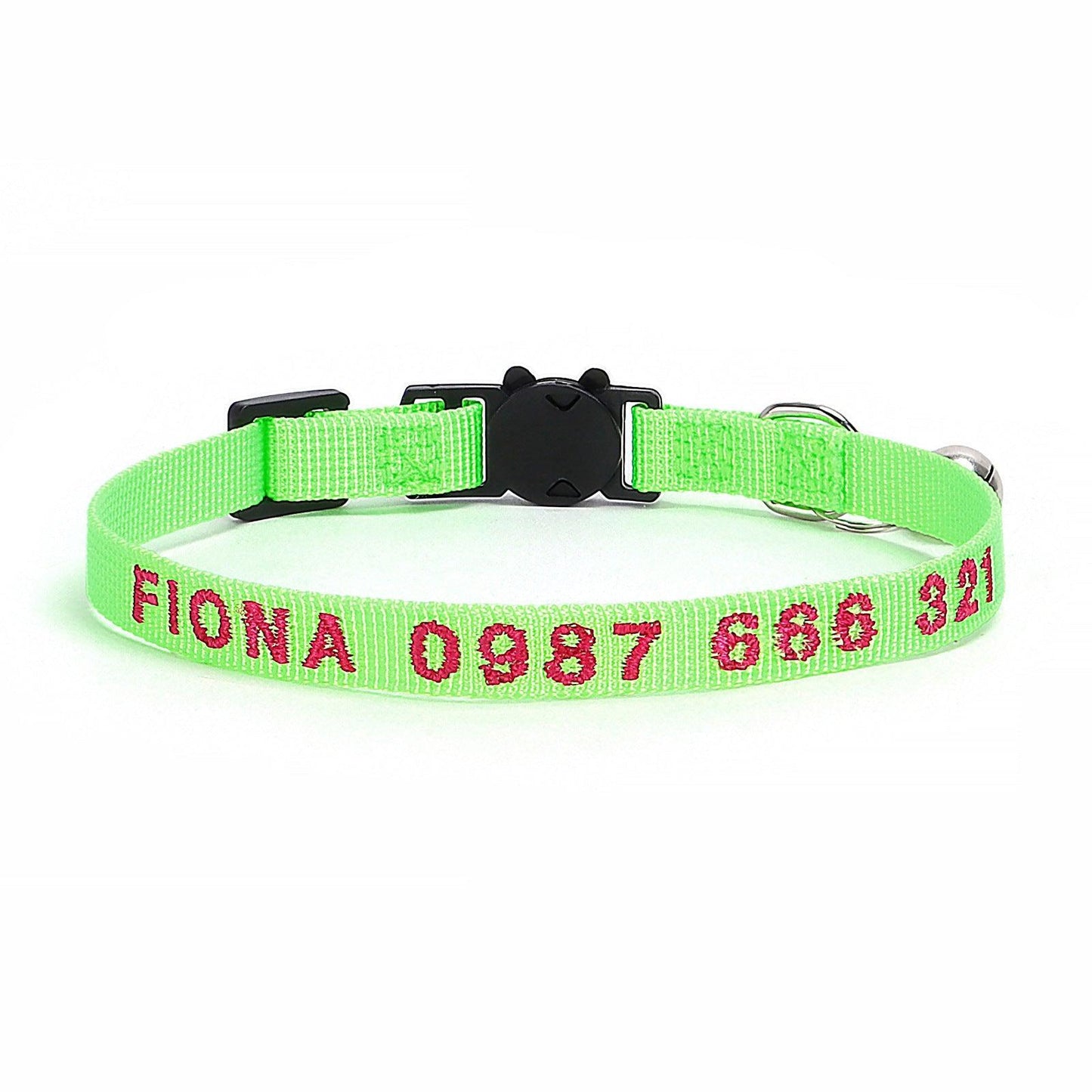 Nylon Embroidery Custom Cat Collar - iTalkPet
