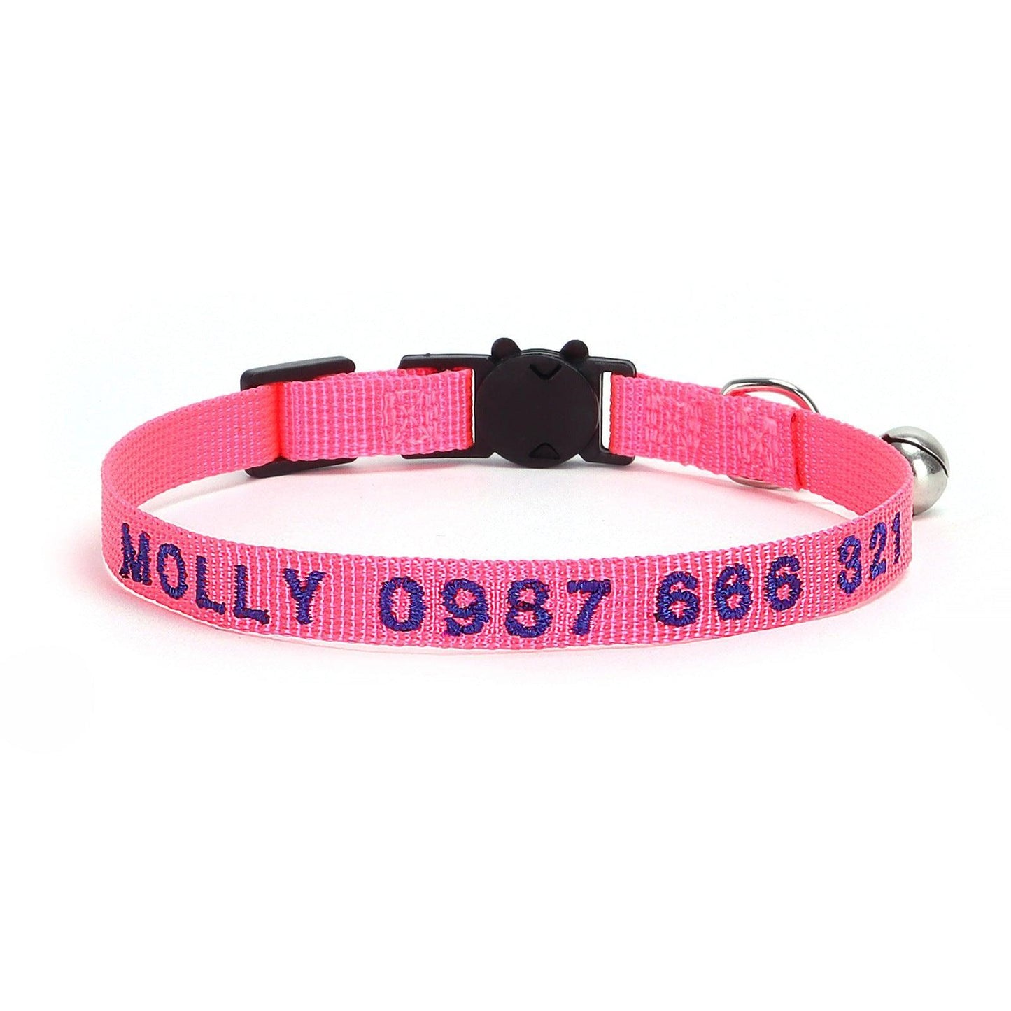 Nylon Embroidery Custom Cat Collar - iTalkPet